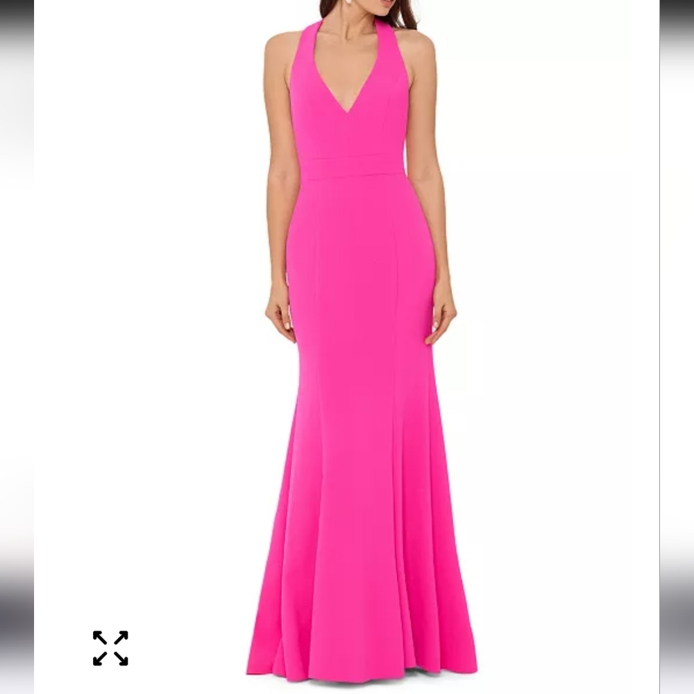 Betsy & Adam Bow Back Gown - Picture 2 of 16